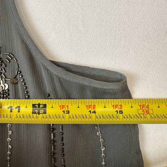 Abercrombie and Fitch Razorback Chiffon Beaded Tank - Picture 4 of 7